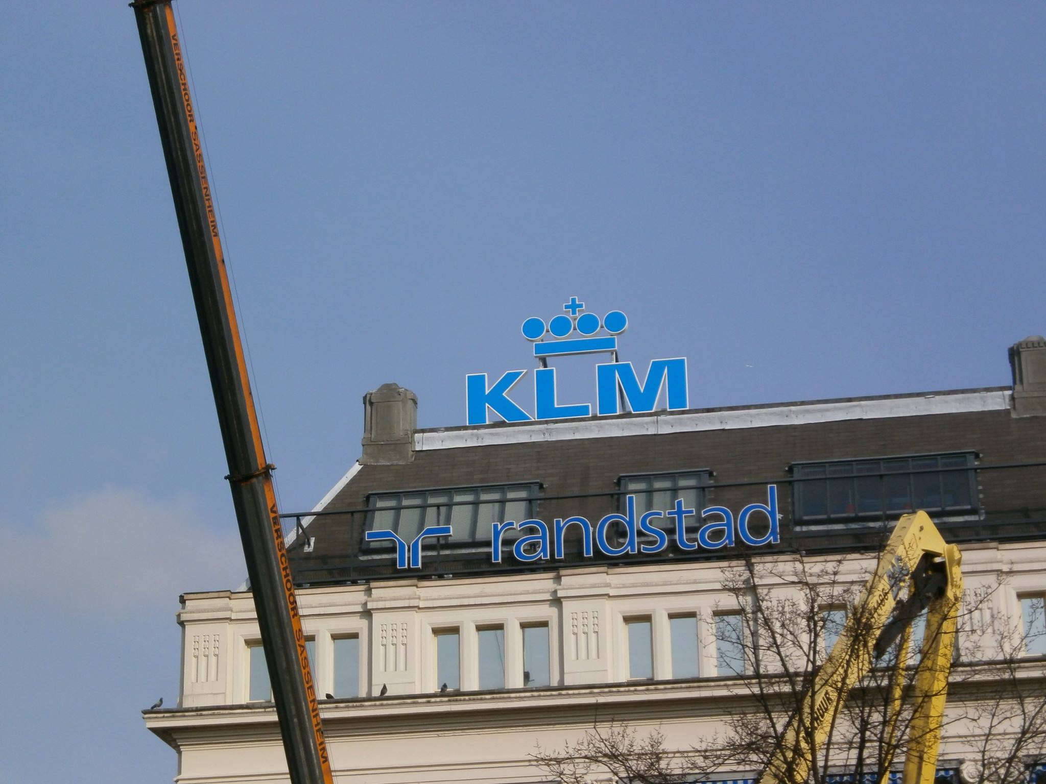 Ombouw Logo KLM Leidseplein